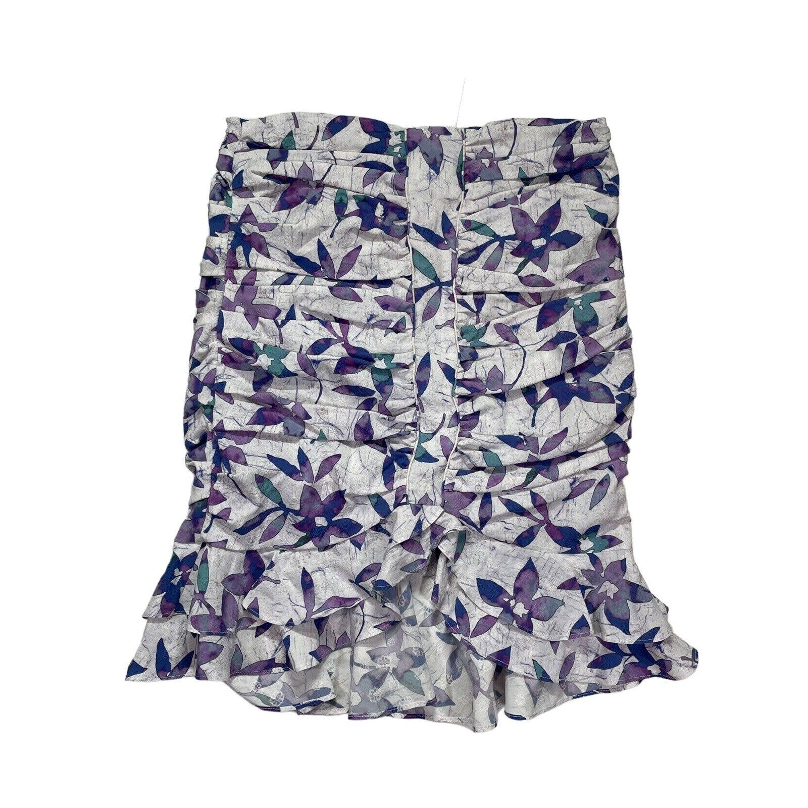 Isabel Marant Toile Milendi Silk-Blend Mini Skirt Women's Purple Size 34